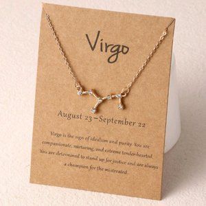 Constellation Pendant Rhinestone Necklace